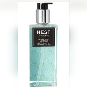 Empty NEST Fragrances Moss & Mint Hand Soap - Blue and Silver